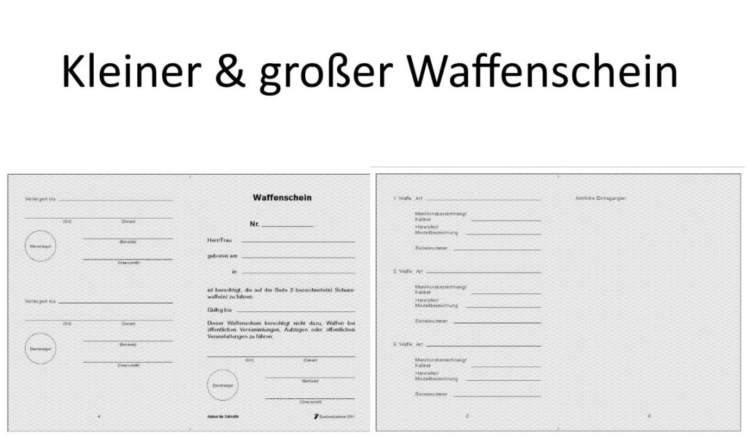 Wie Bekomme Ich Eine Waffenschein